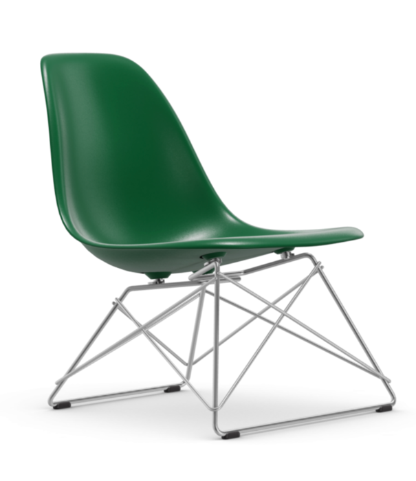 Vitra  LSR Eames Plastic Lounge Stoel, chrome onderstel