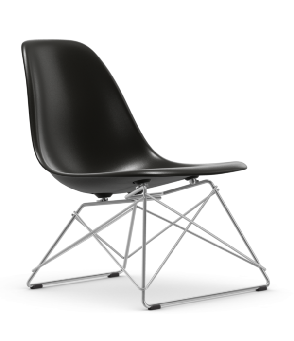 Vitra   LSR Eames Plastic Lounge Stoel, chrome base