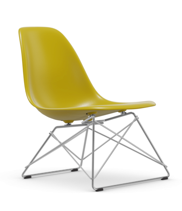 Vitra  Vitra Eames LSR plastic lounge stoel, chrome onderstel