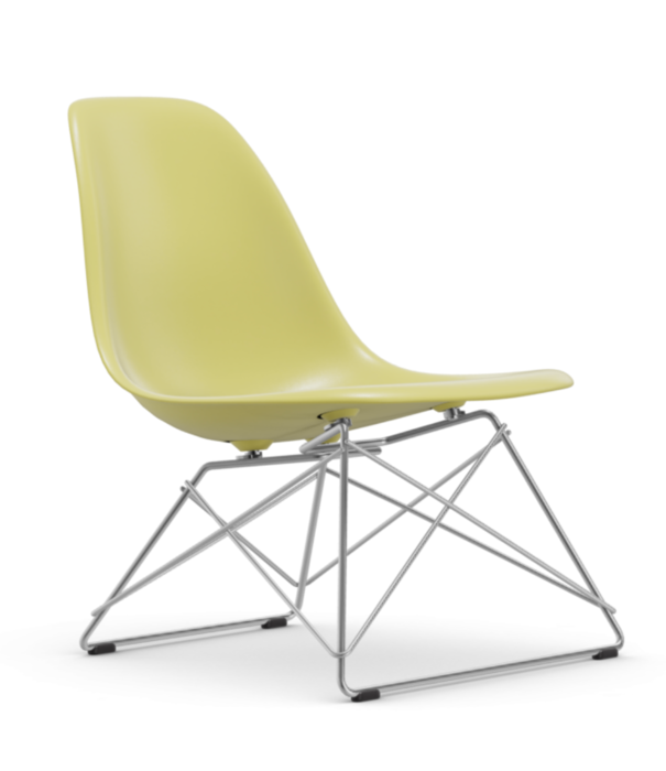 Vitra   LSR Eames Plastic Lounge Stoel, chrome base