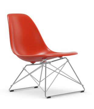 LSR Plastic Lounge Stoel, chrome base