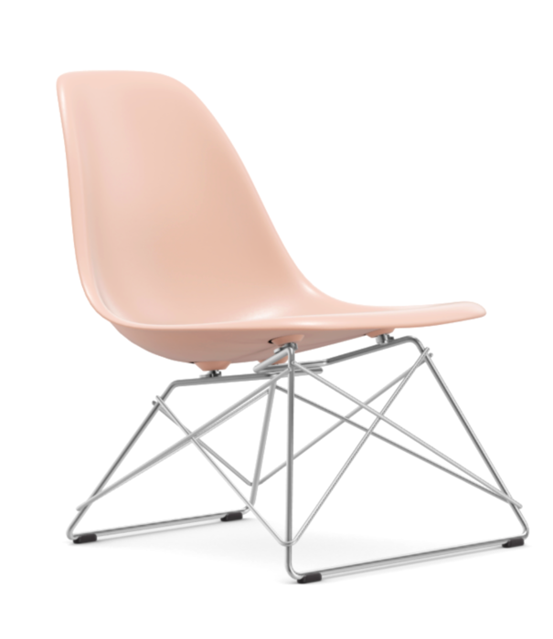 Vitra  LSR Eames Plastic Lounge Stoel, chrome onderstel
