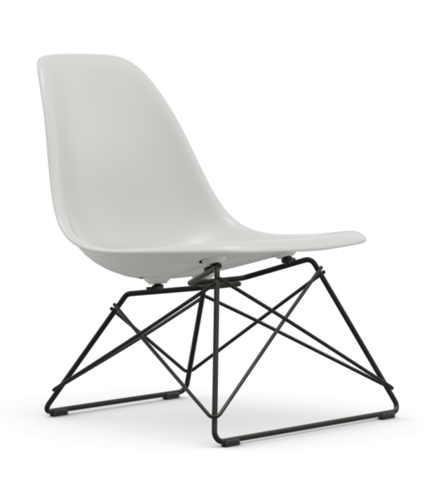 Vitra  LSR Eames Plastic Lounge Stoel, zwart onderstel