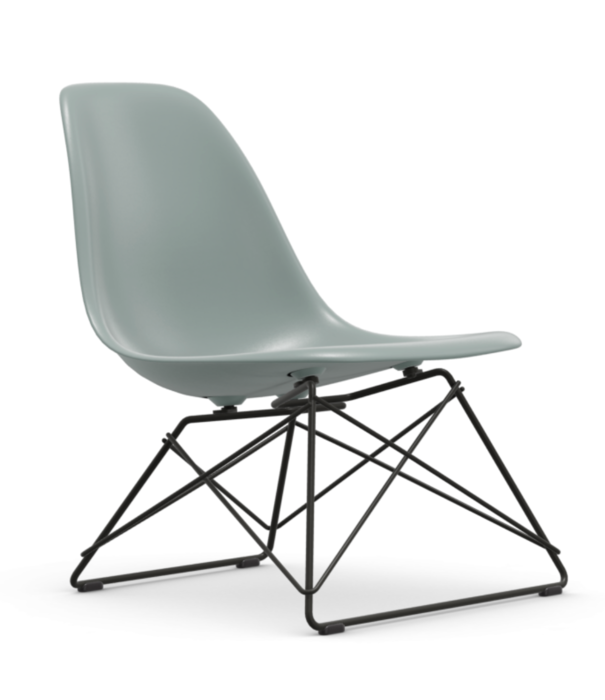 Vitra  LSR Eames Plastic Lounge Stoel, zwart onderstel