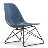 Vitra Eames LSR plastic lounge stoel, zwart onderstel