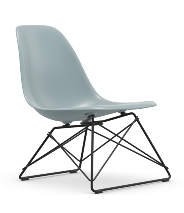 Vitra  LSR Eames Plastic Lounge Stoel, zwart onderstel