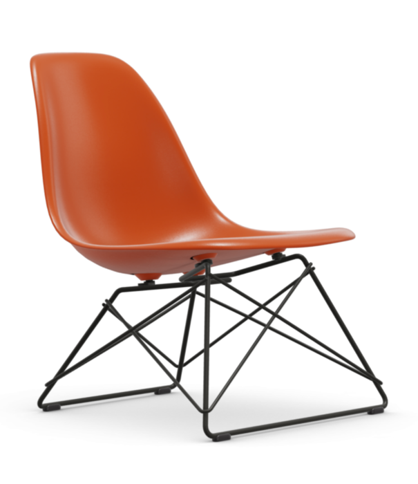 Vitra  Vitra Eames LSR Plastic lounge stoel, zwart onderstel