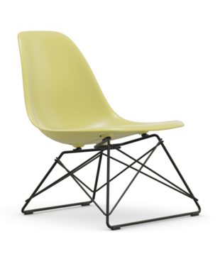 Vitra - Eames Plastic Side Chair RE LSR lounge, zwart onderstel
