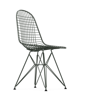 Vitra Eames Wire DKR Stoel Dark Green