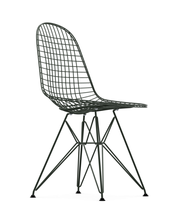 Vitra  Vitra - Wire Chair DKR Dark Green