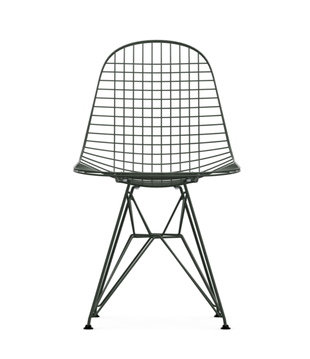 Vitra  Vitra Eames Wire DKR Stoel Dark Green