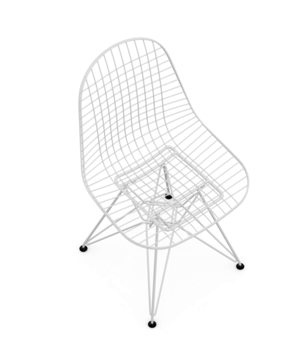 Vitra  Vitra Eames Wire DKR Stoel White