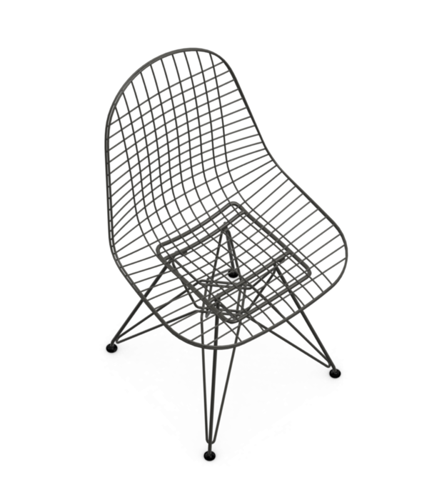 Vitra  Vitra - Wire chair DKR Black