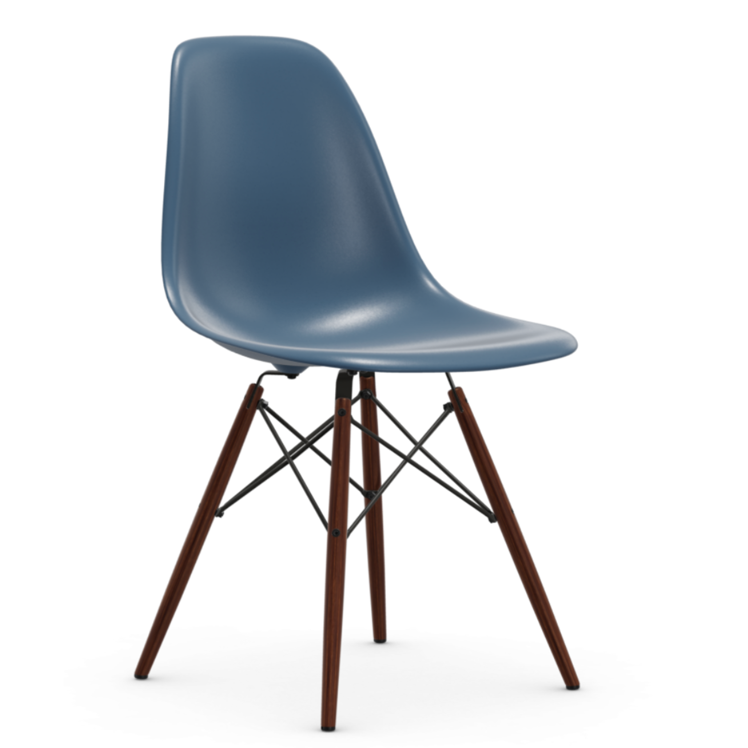 Vitra Eames DSW Plastic chair dark maple base NORDIC NEW