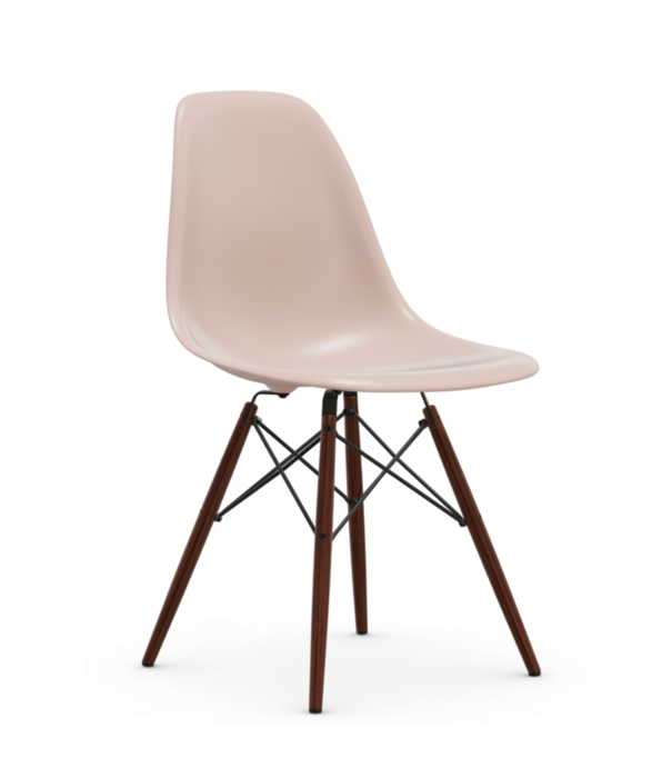 Vitra  Vitra - Eames Plastic Side Chair RE DSW, onderstel donker esdoorn