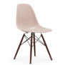 DSW Plastic Side Chair, dark maple base