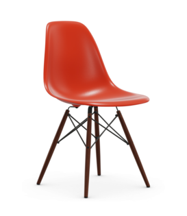 Vitra - Eames Plastic Side Chair RE DSW, onderstel donker esdoorn