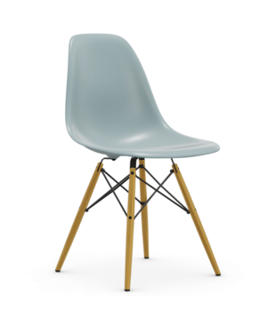 DSW Plastic Side Chair,  maple gold base