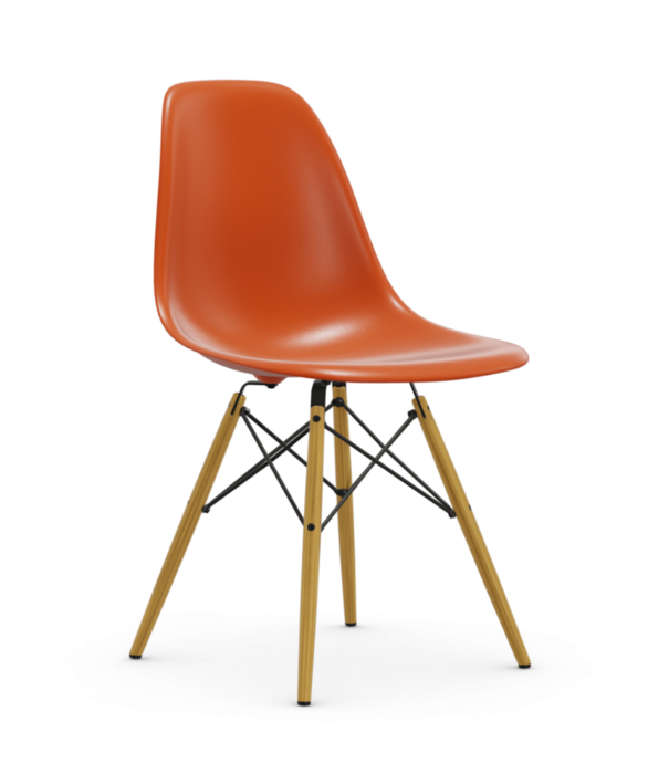 Vitra  Vitra - Eames Plastic Side Chair RE DSW base maple gold