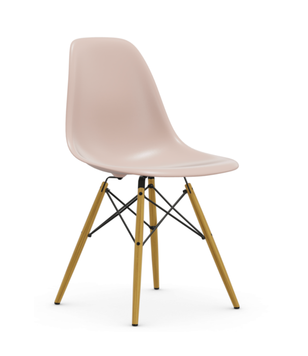 Vitra  DSW Plastic Side Chair, maple gold base