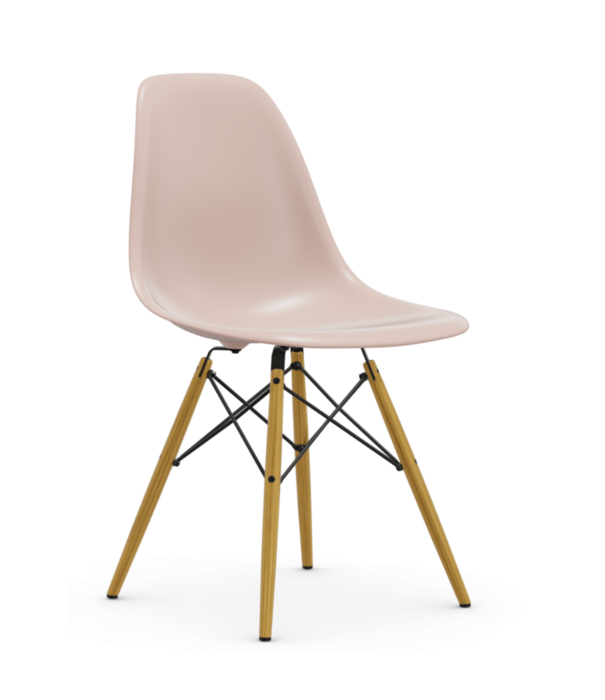 Vitra  Vitra - Eames Plastic Side Chair RE DSW onderstel esdoorn goud