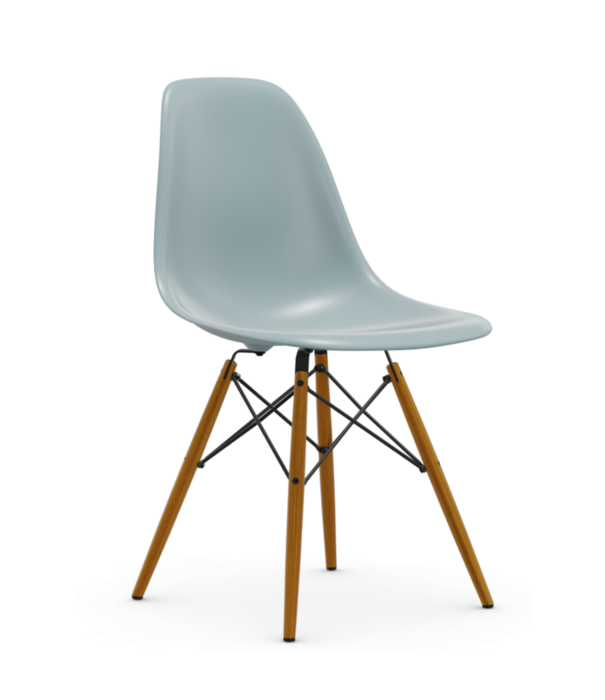 Vitra  Eames DSW Plastic Eetkamerstoel, essen onderstel