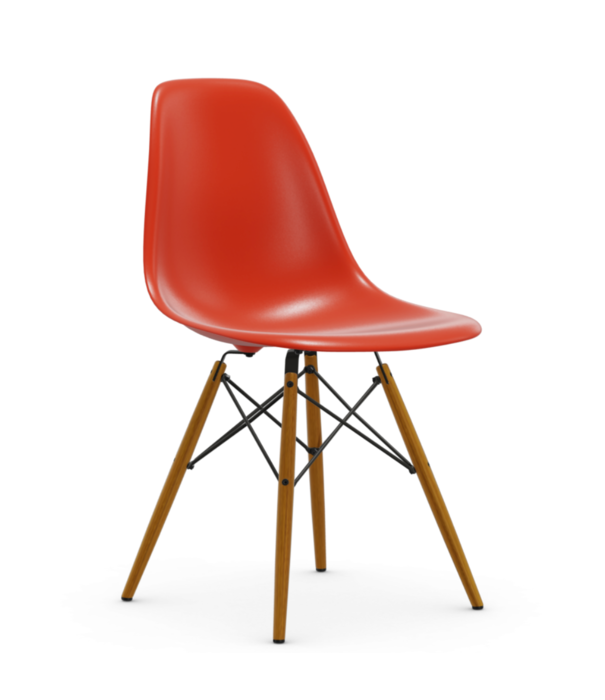 Vitra  Vitra - Eames Plastic Side Stoel RE DSW onderstel essen