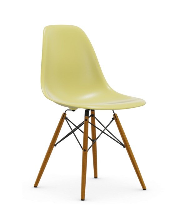 Vitra  Eames DSW Plastic Eetkamerstoel, essen onderstel