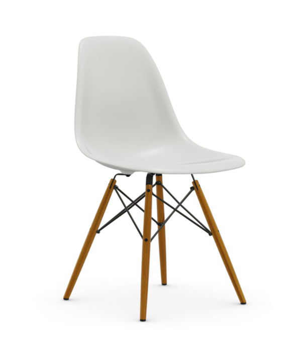 Vitra  Eames DSW Plastic Eetkamerstoel, essen onderstel