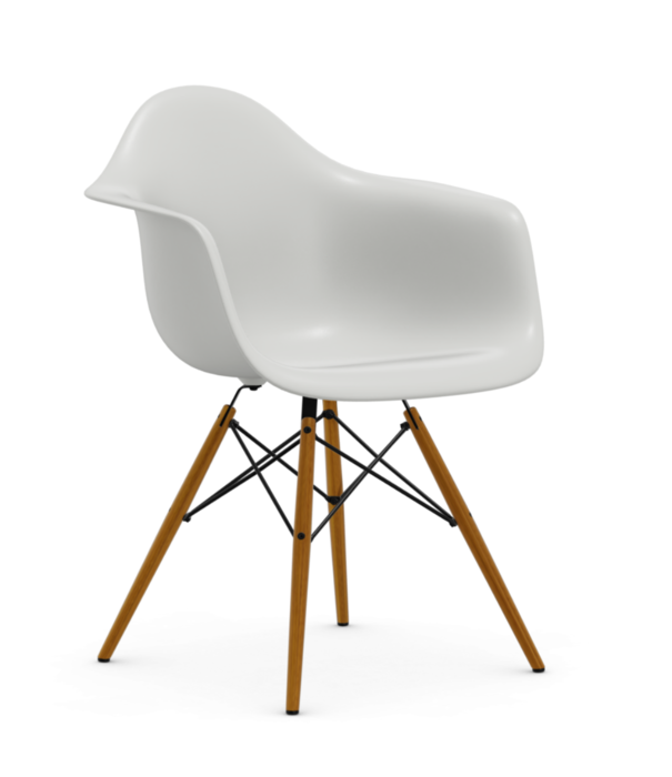 Vitra  Eames DAW Eetkamerstoel met arm, essen onderstel