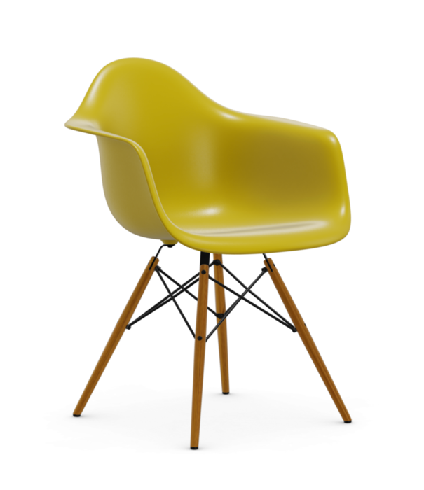 Vitra  Vitra Eames DAW Eetkamerstoel met arm, essen onderstel