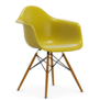 Vitra Eames DAW Plastic Stoel met arm, essen onderstel