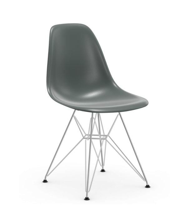 Vitra  Eames DSR Plastic Side Chair, chrome base