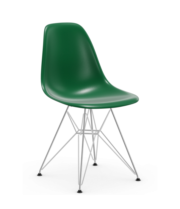 Vitra  Eames DSR Plastic Eetkamerstoel, chrome onderstel