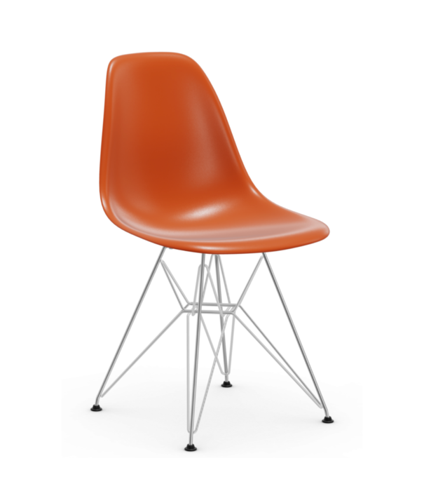 Vitra  Eames DSR Plastic Side Chair, chrome base
