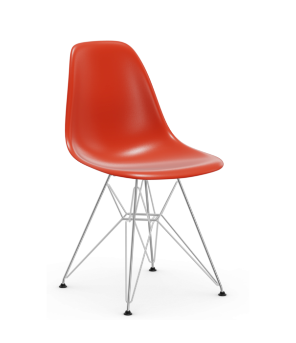 Vitra  Eames DSR Plastic Side Chair, chrome base