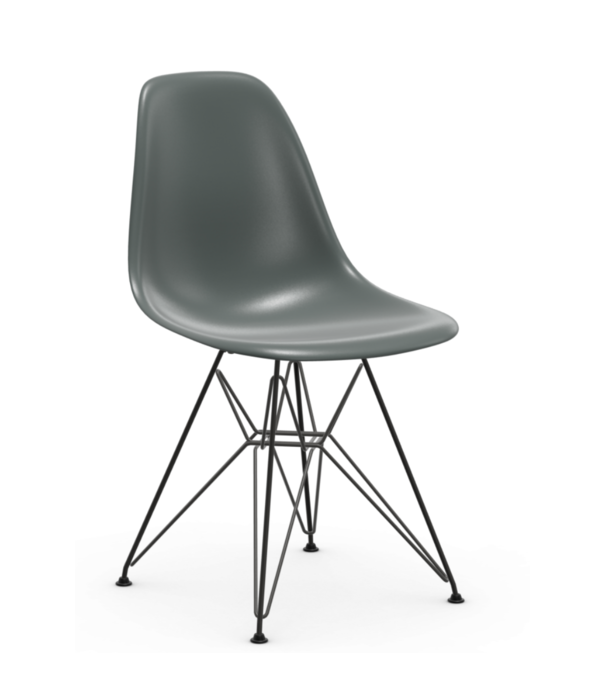 Vitra  Eames DSR Plastic Side Chair, black base