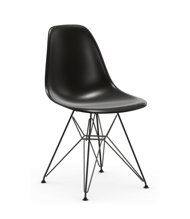 Vitra  Eames DSR Plastic Eetkamerstoel, zwart onderstel