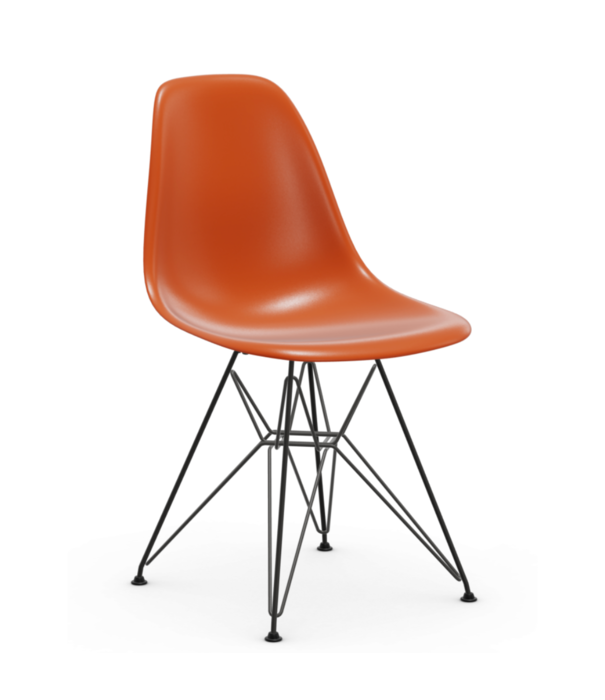 Vitra  Eames DSR Eetkamerstoel, zwart onderstel