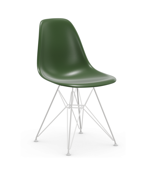 Vitra  Vitra - Eames Plastic Side Chair RE DSR, onderstel wit