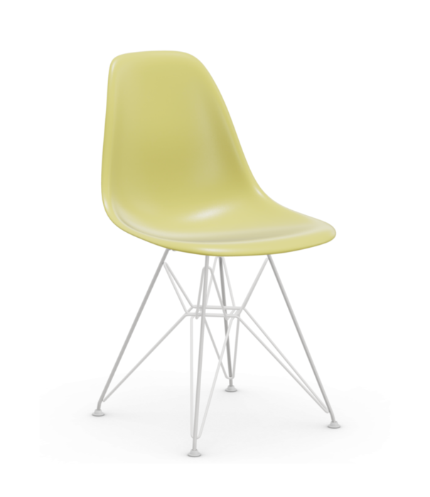 Vitra  Vitra - Eames Plastic Side Chair RE DSR, onderstel wit