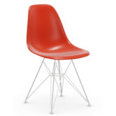 Vitra - Eames Plastic Side Chair RE DSR, onderstel wit