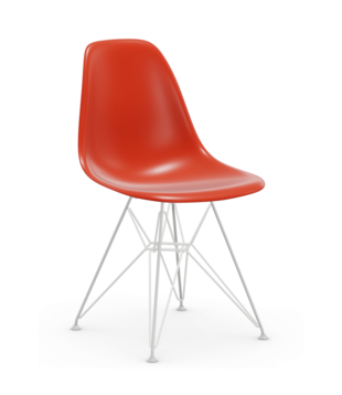 Vitra Eames DSR Eetkamerstoel, wit onderstel