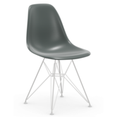 Vitra Eames DSR Stoel, wit onderstel