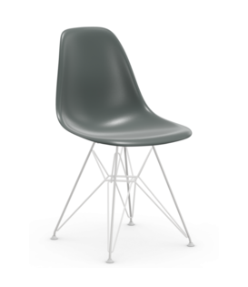 DSR Plastic Eetkamerstoel, wit onderstel