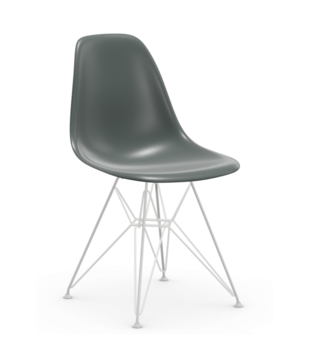 Vitra - Eames Plastic Side Chair RE DSR, onderstel wit