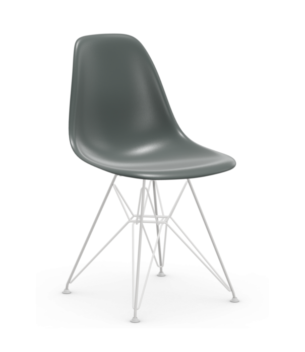 Vitra  Vitra - Eames Plastic Side Chair RE DSR, onderstel wit