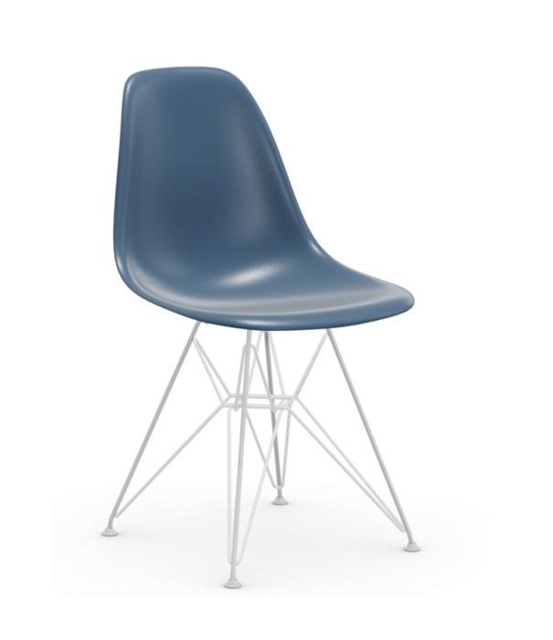 Vitra  Vitra - Eames Plastic Side Chair RE DSR, onderstel wit