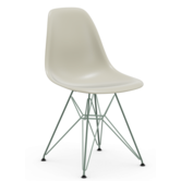 Eames DSR Plastic Side Chair pebble, sea foam green base