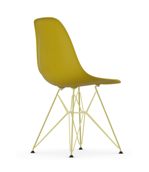 Vitra  Eames DSR Plastic Side Chair mustard, citron base
